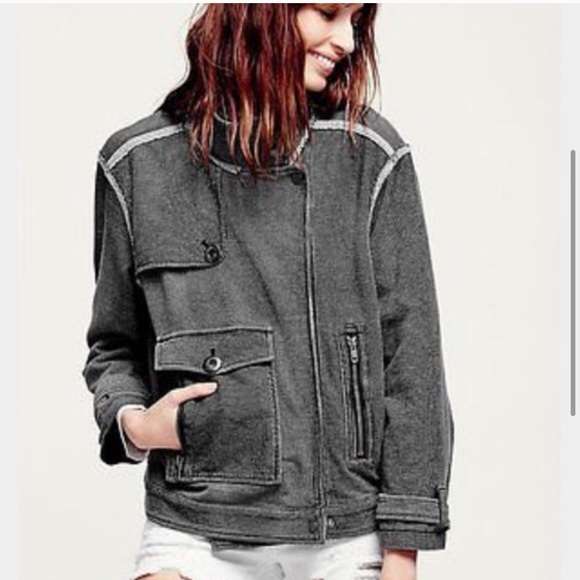 Free people railroad knit jacket - Picture 3 of 4